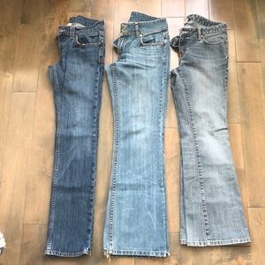 Three pairs of Banana Republic Jeans